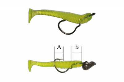 Сезон Рыбалки (Fish Season) Double Lock Worm