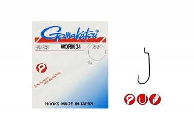 Gamakatsu Worm Offset 34 новая цена