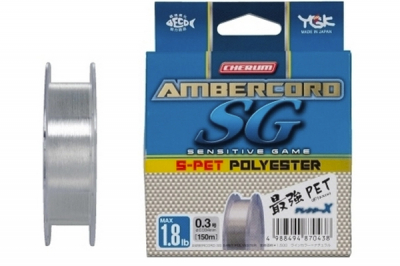YGK Cherum Ambercord SG S-Pet Polyester, прозрачный