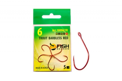 Сезон Рыбалки (Fish Season) Крючок Trout Barbless Red