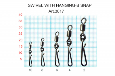 Сезон Рыбалки (Fish Season) Вертлюжок с застёжкой Swiwel With hanging-b snap 3017