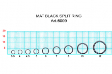 Сезон Рыбалки (Fish Season) Заводные кольца Mat Black Split Ring 6009
